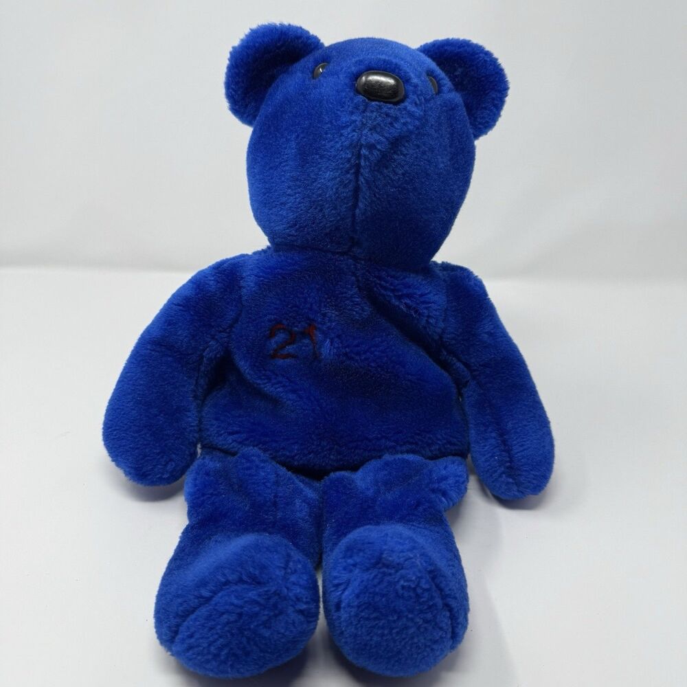 Salvino's Big Bammers Sammy Sosa Teddy Bear #21 Blue 15" Plush Stuffed Animal